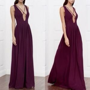 Stylestalker Revolve poolside maxi plum dress sz. L